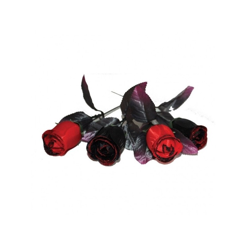4 Roses Halloween Red & Black