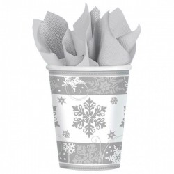 8 Cups sparkling snowflake 266 ml