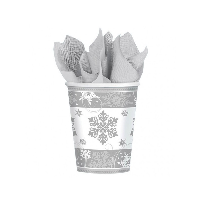 8 Cups sparkling snowflake 266 ml