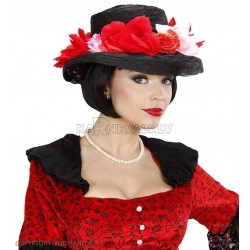  "My Fair Lady" чёрная мии шляпка с цветами