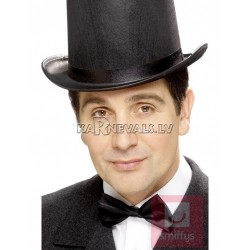 Бабочка, из чёрного атласа, на резинке